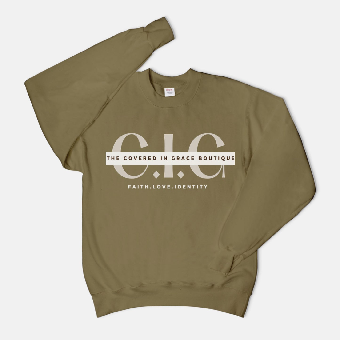 Faith, Love, Identity Crewneck